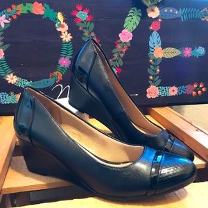 ABELLA True Comfort black wedge